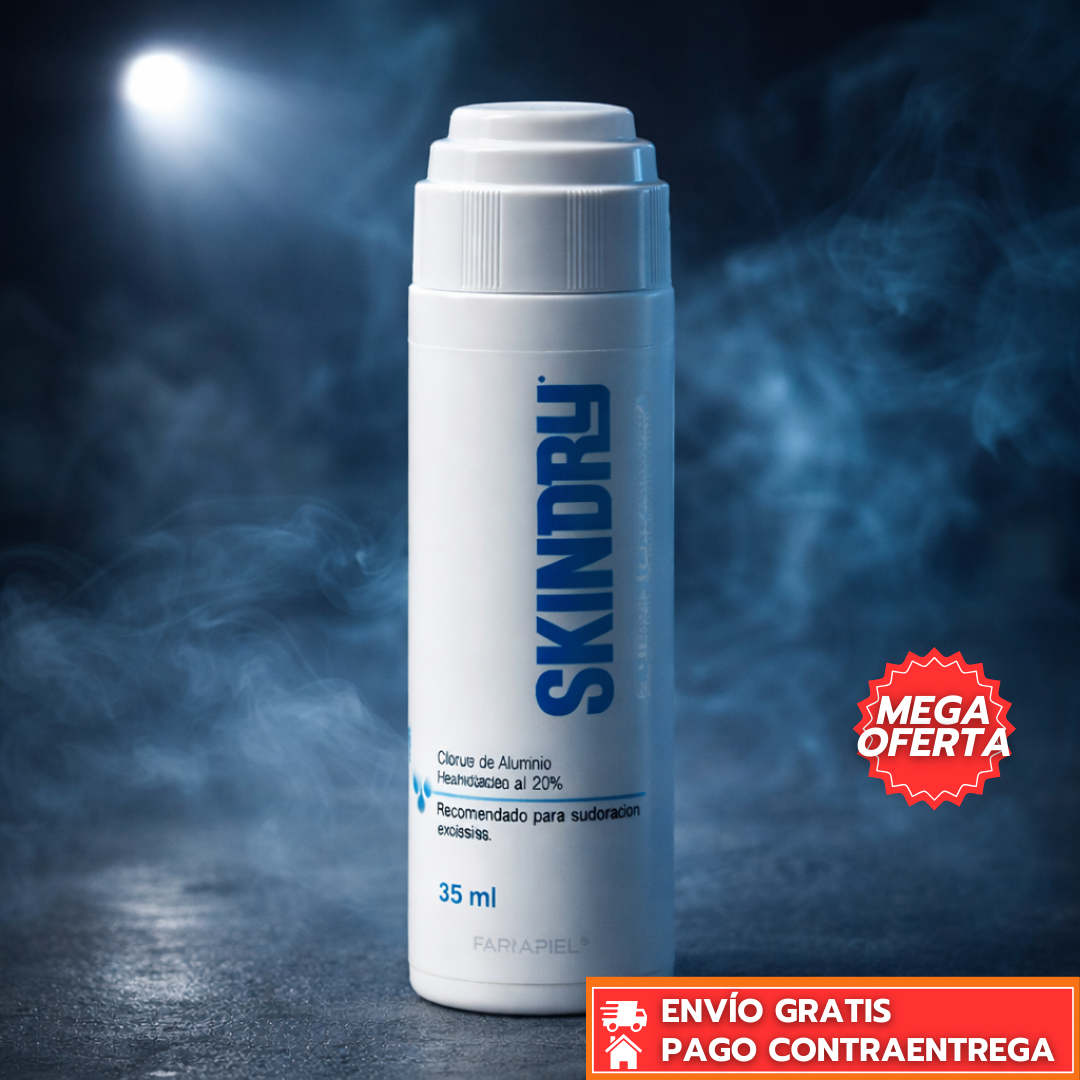 SkindryPro™: Antitranspirante en Roll-On para Sudoración Excesiva con Efecto Secante de Larga Duración 120ml