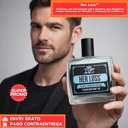 Her Loss™: Perfume con Feromonas para Hombre que Despierta Deseo Femenino en Minutos y Potencia tu Confianza