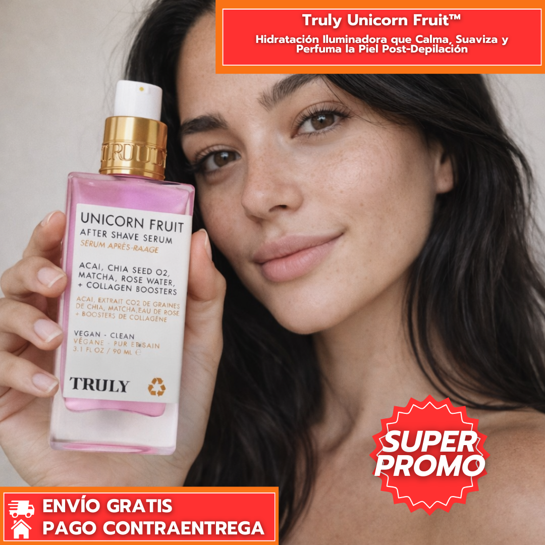Truly Unicorn Fruit™: Hidratación Iluminadora que Calma, Suaviza y Perfuma la Piel Post-Depilación