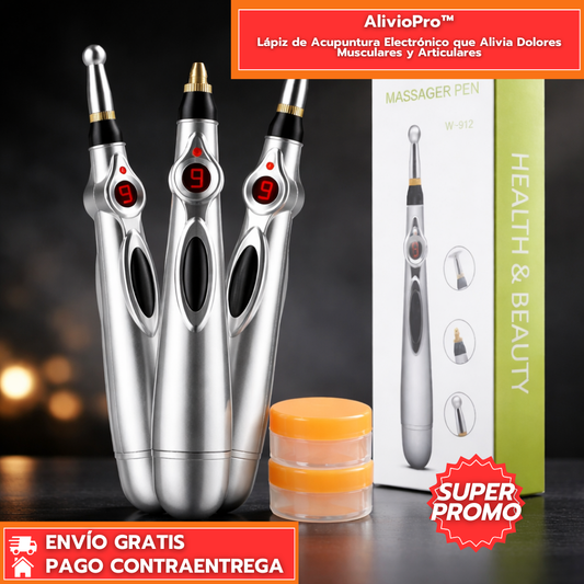 AlivioPro™: Lápiz de Acupuntura Electrónico que Alivia Dolores Musculares y Articulares