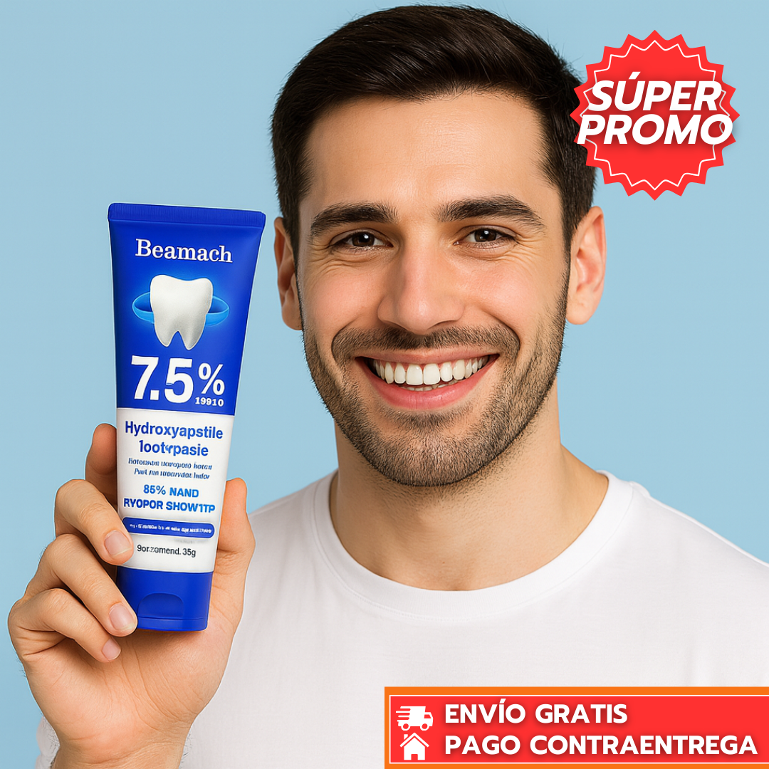 BeamachCare™: Pasta Dental con Hidroxiapatita que Protege, Repara y Fortalece el Esmalte para una Sonrisa Sana 120ML.