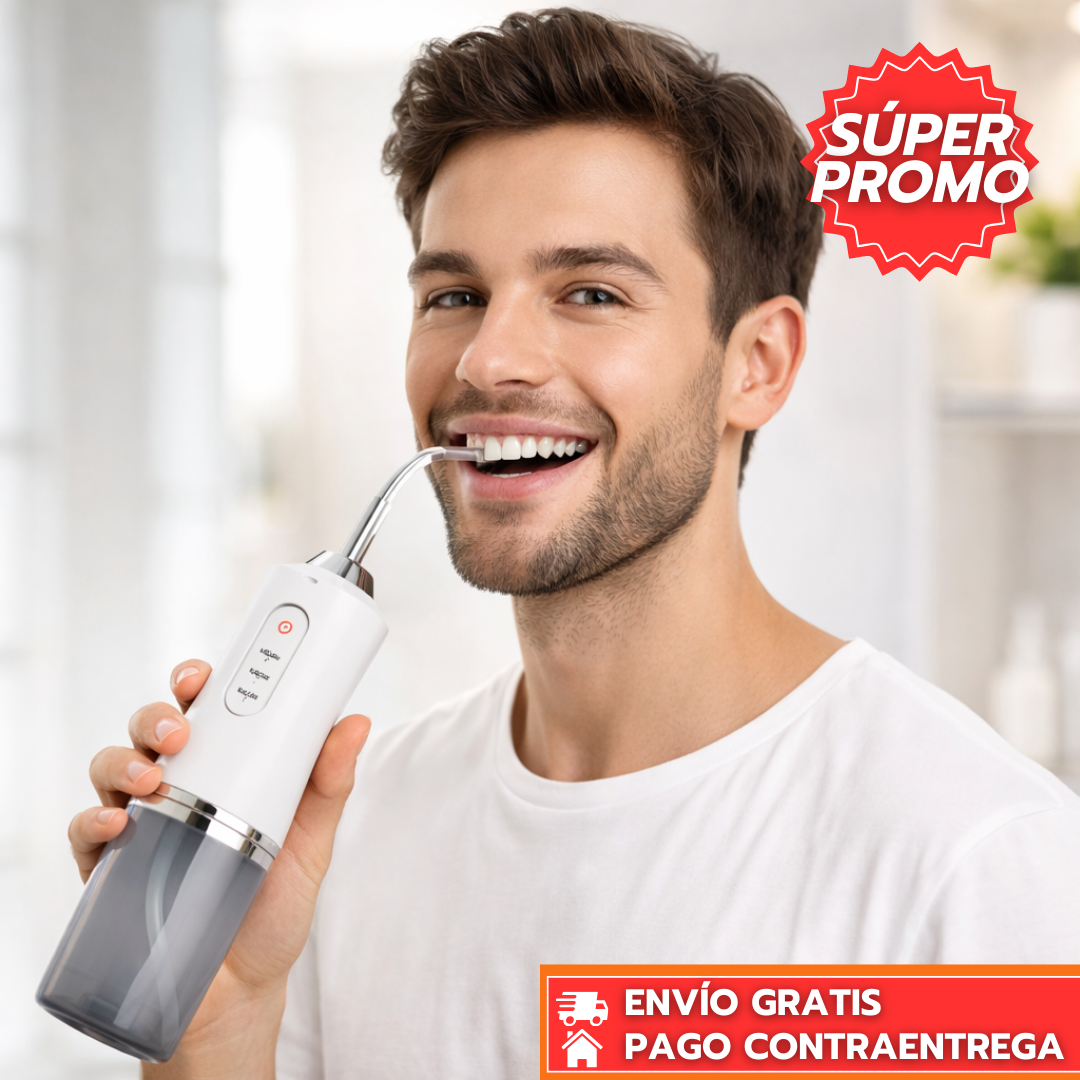CleanPulse™: Irrigador Bucal Portátil con Pulso de Agua a Presión para una Limpieza Profunda