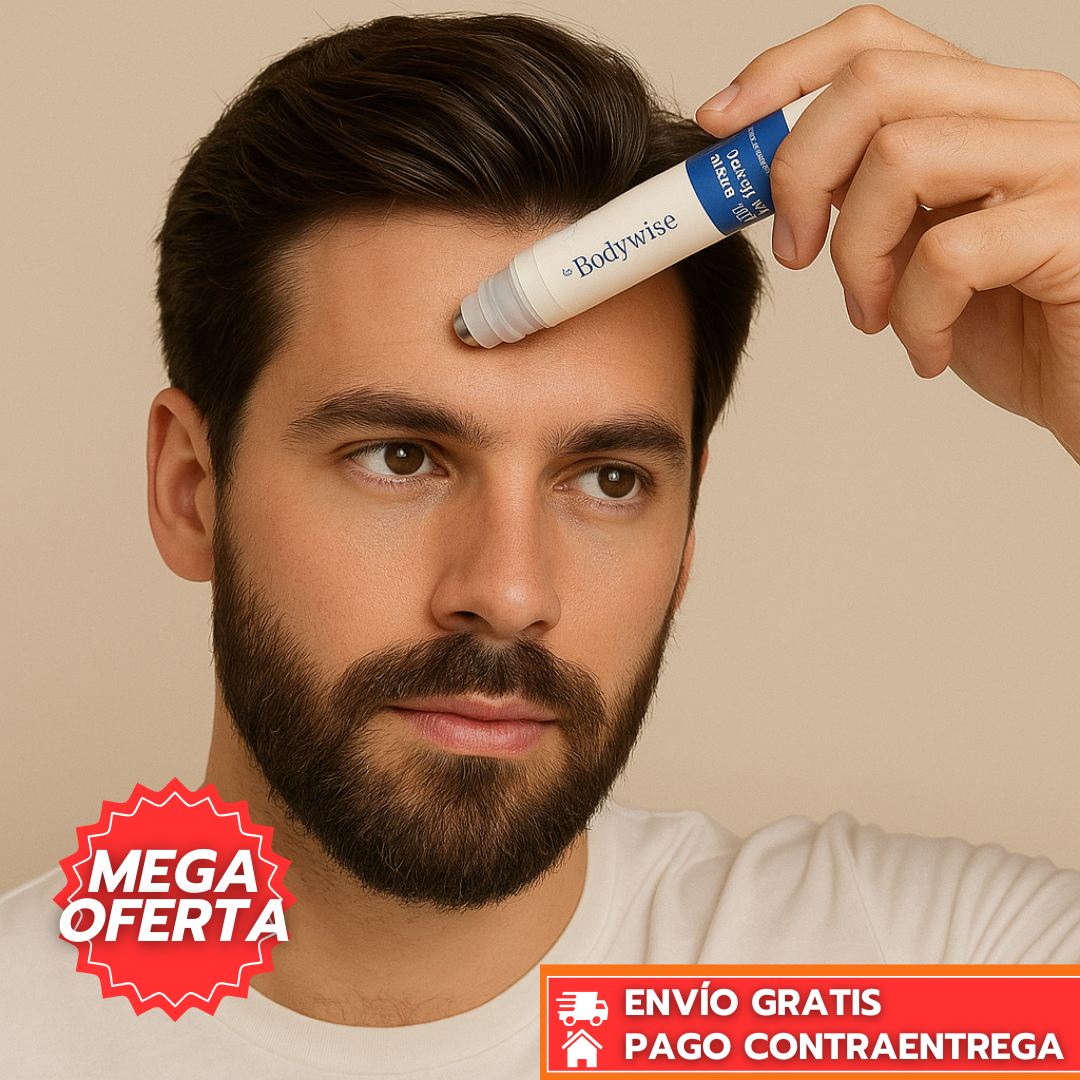 Oferta Especial 2x1 HairWise™: Sérum Capilar Masculino para Crecimiento y Fortalecimiento del Cabello 10ml