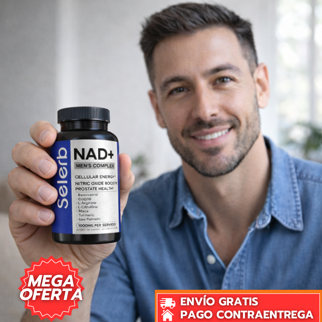 SUPER PROMO 2X1 Nad Selerb Booster™: Fórmula Avanzada de NAD+ para Vitalidad Masculina y Salud Integral