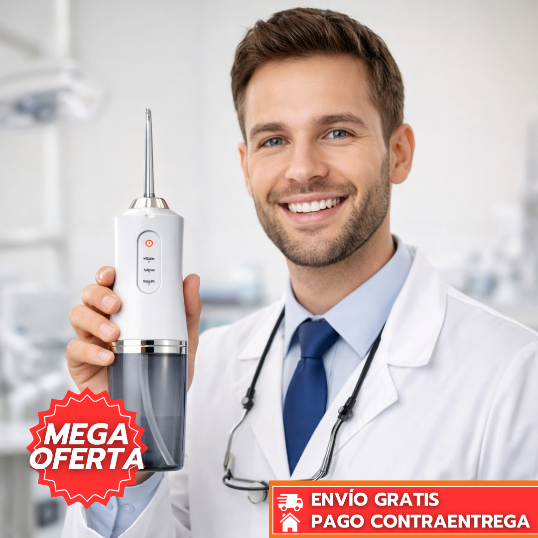 CleanPulse™: Irrigador Bucal Portátil con Pulso de Agua a Presión para una Limpieza Profunda