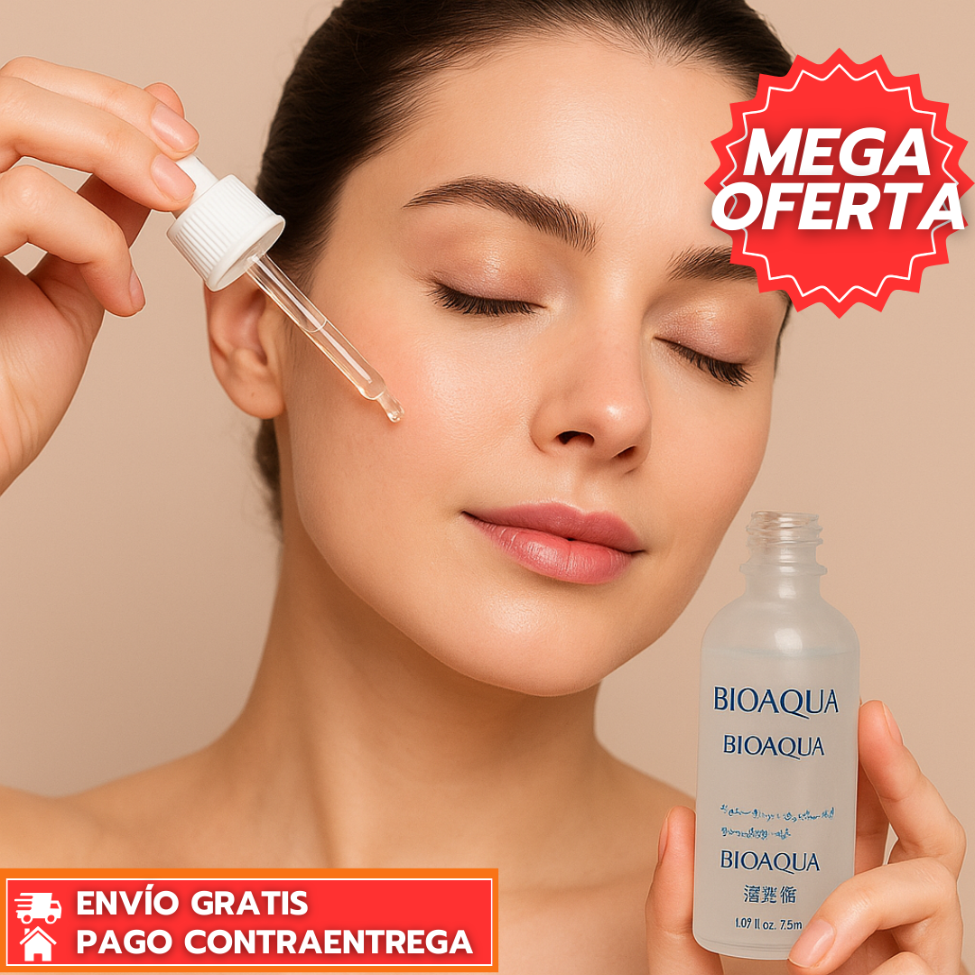Oferta Espeial 2x1 BioaquaPure™: Sérum Facial Hidratante y Aclarante con Efecto Antimanchas, Ideal para Todo Tipo de Piel