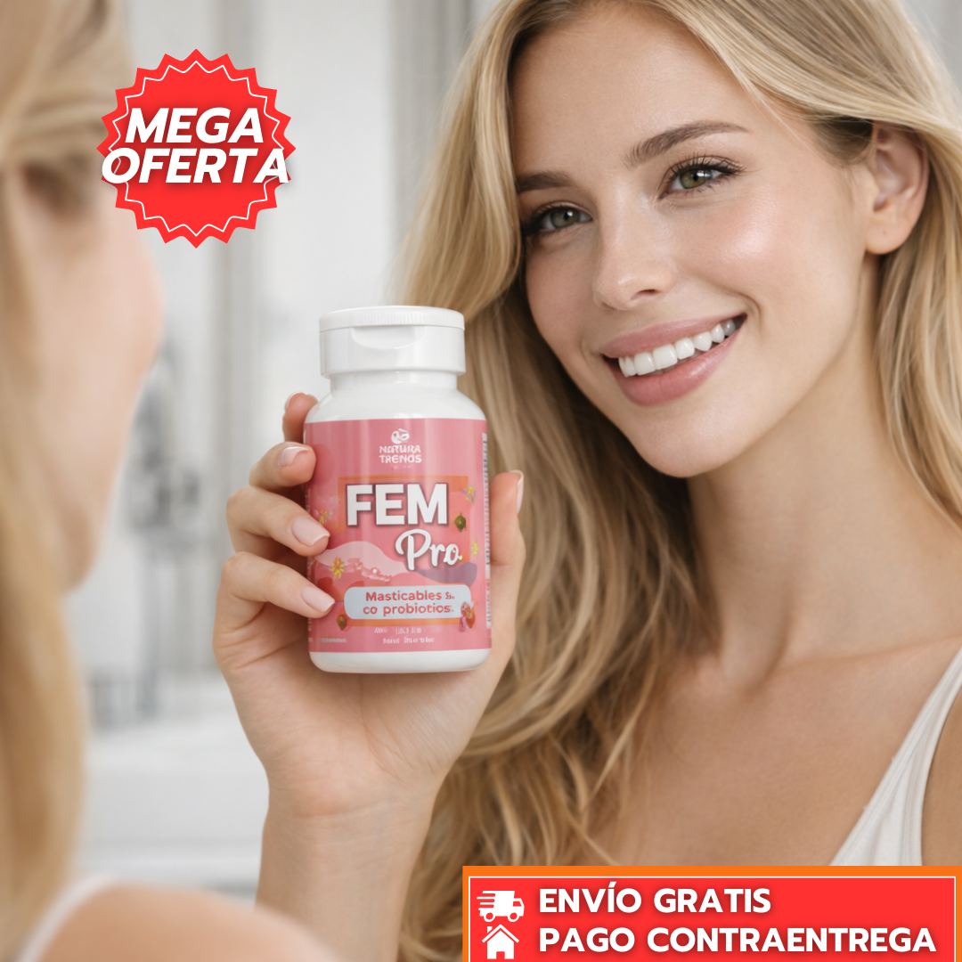 Fem Pro™: Probiótico Femenino que Equilibra la Flora Vaginal e Intestinal y Apoya la Salud Íntima.