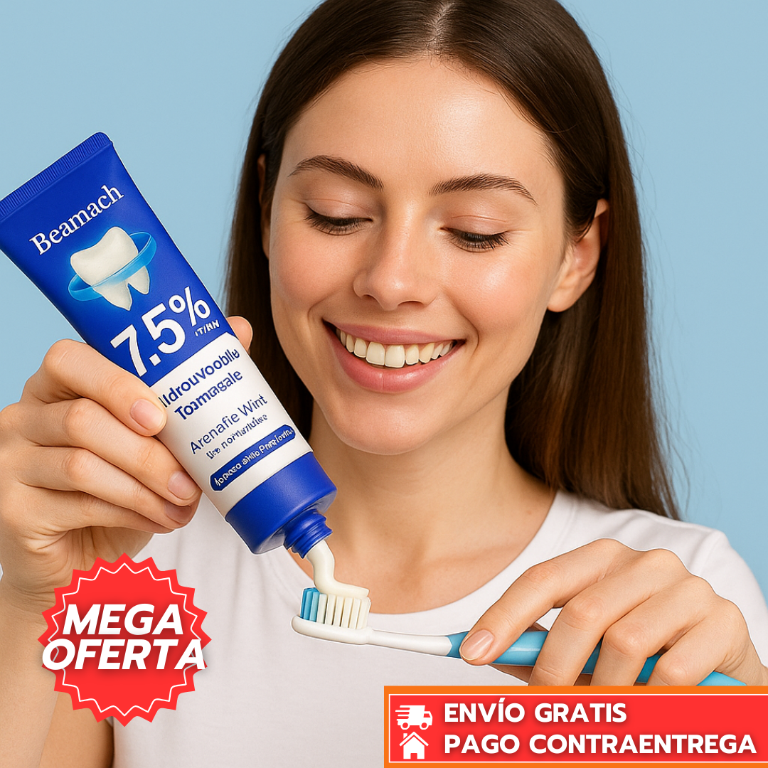 BeamachCare™: Pasta Dental con Hidroxiapatita que Protege, Repara y Fortalece el Esmalte para una Sonrisa Sana 120ML.