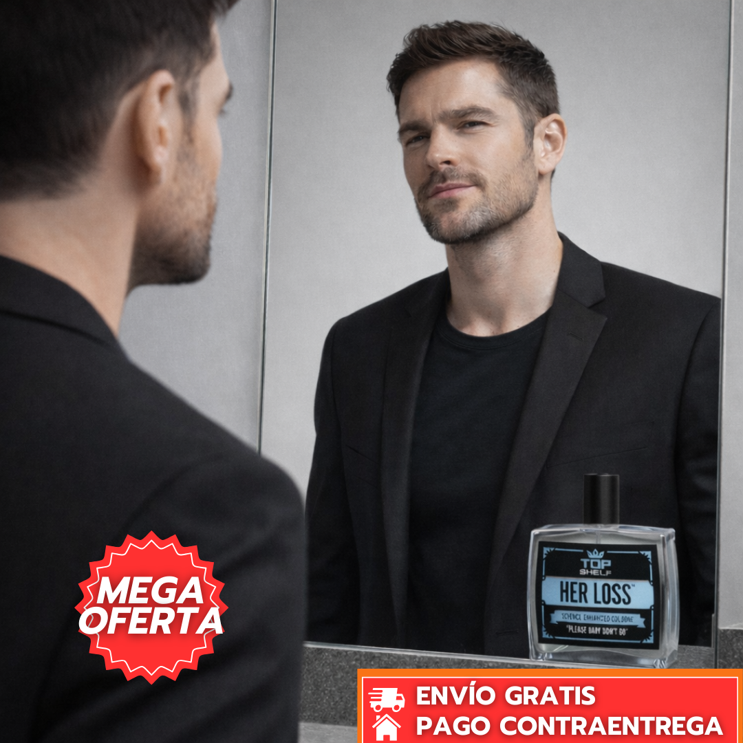 Her Loss™: Perfume con Feromonas para Hombre que Despierta Deseo Femenino en Minutos y Potencia tu Confianza