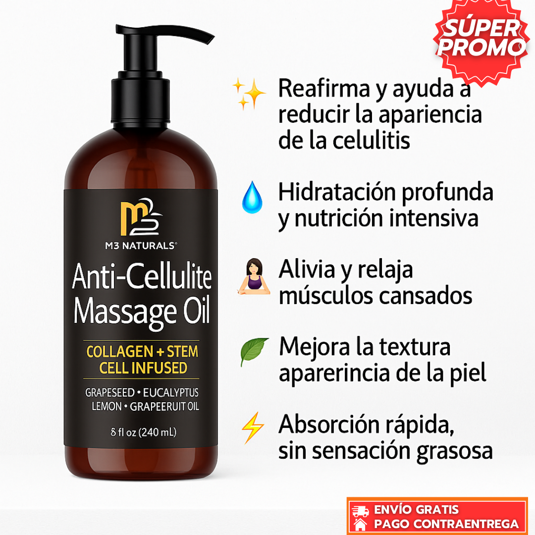 M3 Naturals™ Aceite Corporal para el Cuidado de la Piel 250ml.