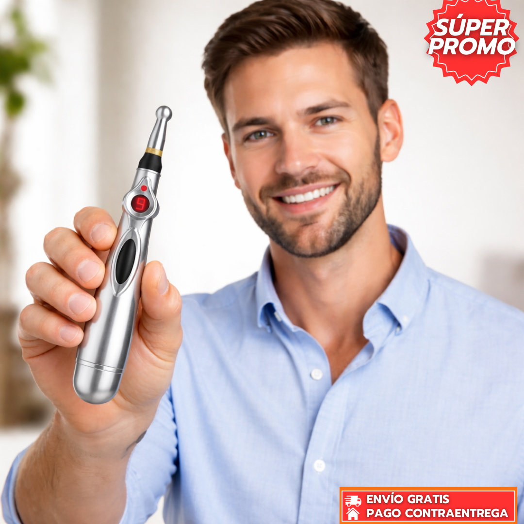 AlivioPro™: Lápiz de Acupuntura Electrónico que Alivia Dolores Musculares y Articulares