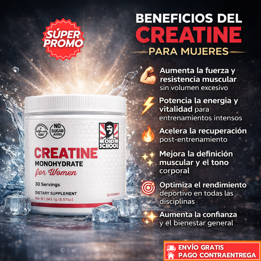 Women Creatine™: Suplemento para Mujeres que Potencia Glúteos, Tonifica el Cuerpo y Aumenta la Energía