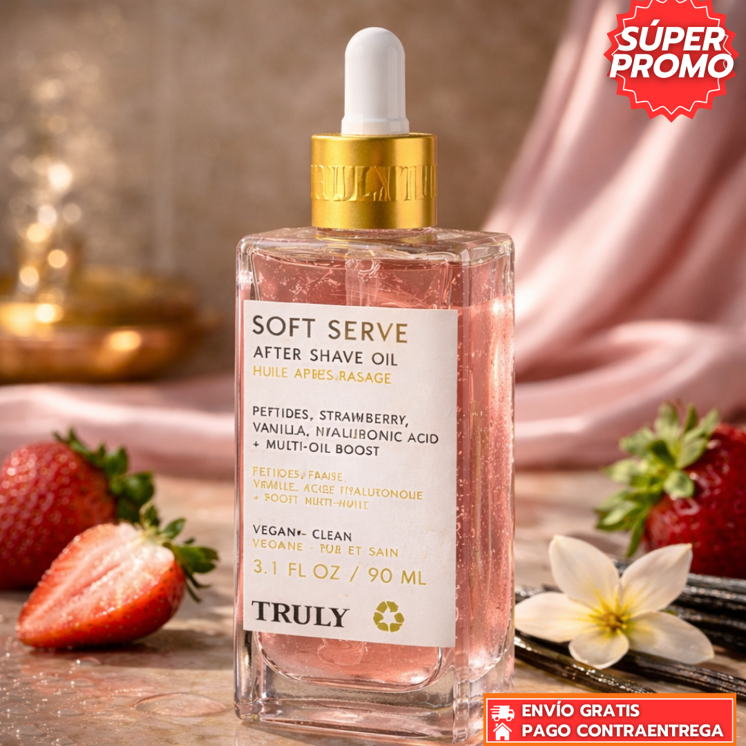 Truly Soft Serve™: Bálsamo Post-Afeitado que Hidrata, Calma y Da Brillo Glaseado