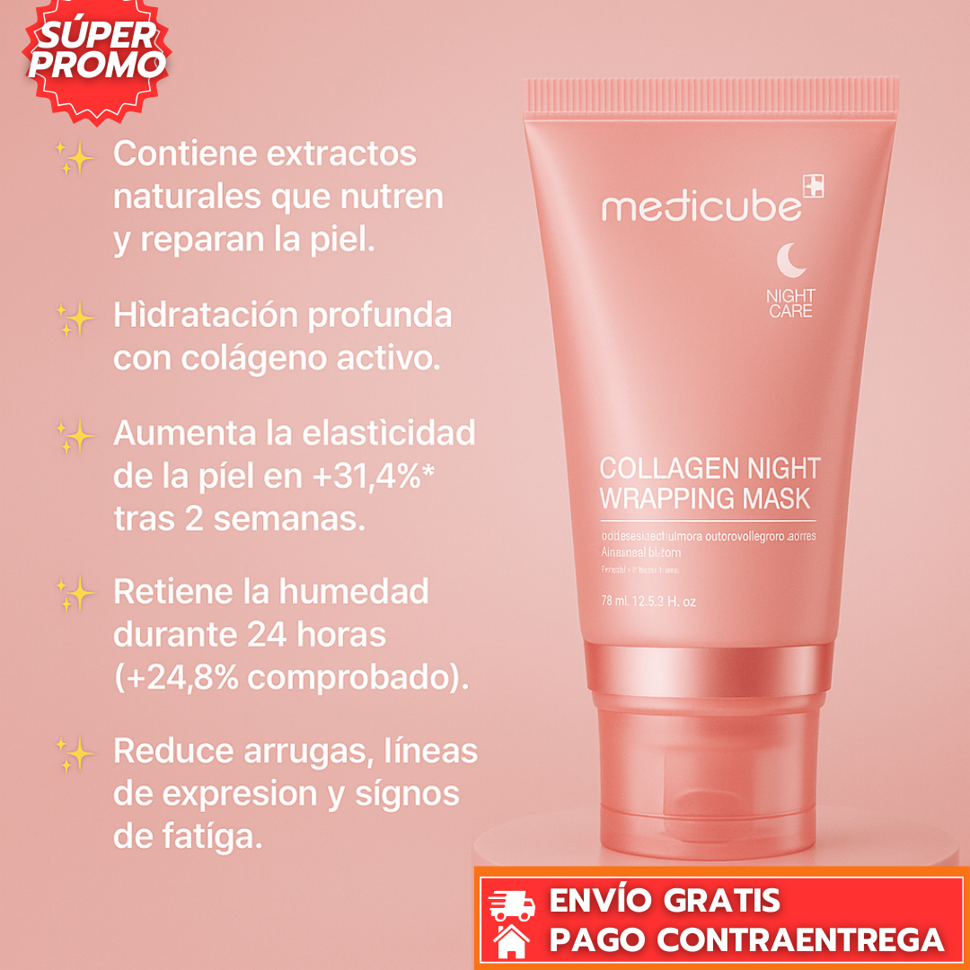 RevitaFirm™: Máscara Nocturna con Colágeno que Hidrata y Reafirma la Piel Mientras Duermes