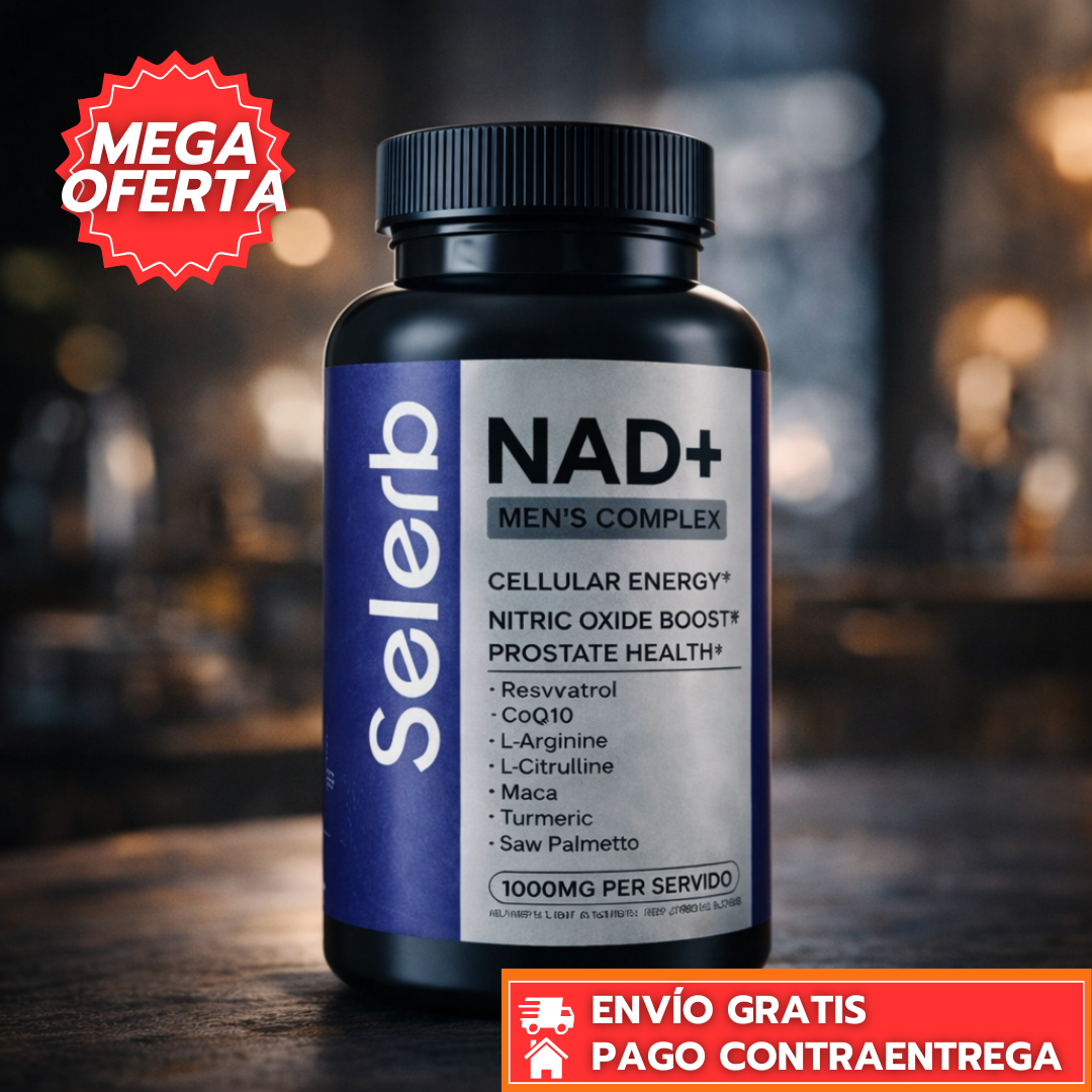 SUPER PROMO 2X1 Nad Selerb Booster™: Fórmula Avanzada de NAD+ para Vitalidad Masculina y Salud Integral