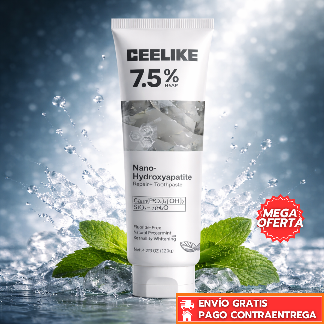 SUPER OFERTA 2 X 1 CeelikeWhite™: Pasta Dental sin Flúor que Fortalece el Esmalte y Realza el Blanco Natural 120ml