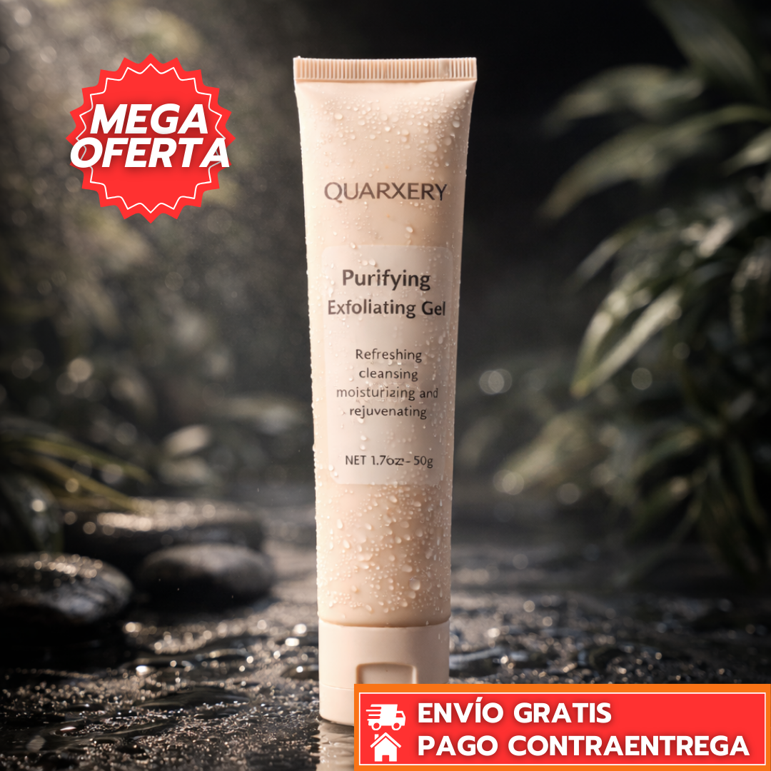 SUPER OFERTA 2 X 1  Quarxery ExfoLuxe™: Gel Exfoliante Corporal que Suaviza, Renueva y Revitaliza la Piel