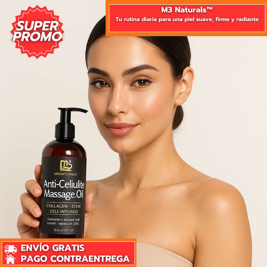 M3 Naturals™ Aceite Corporal para el Cuidado de la Piel 250ml.